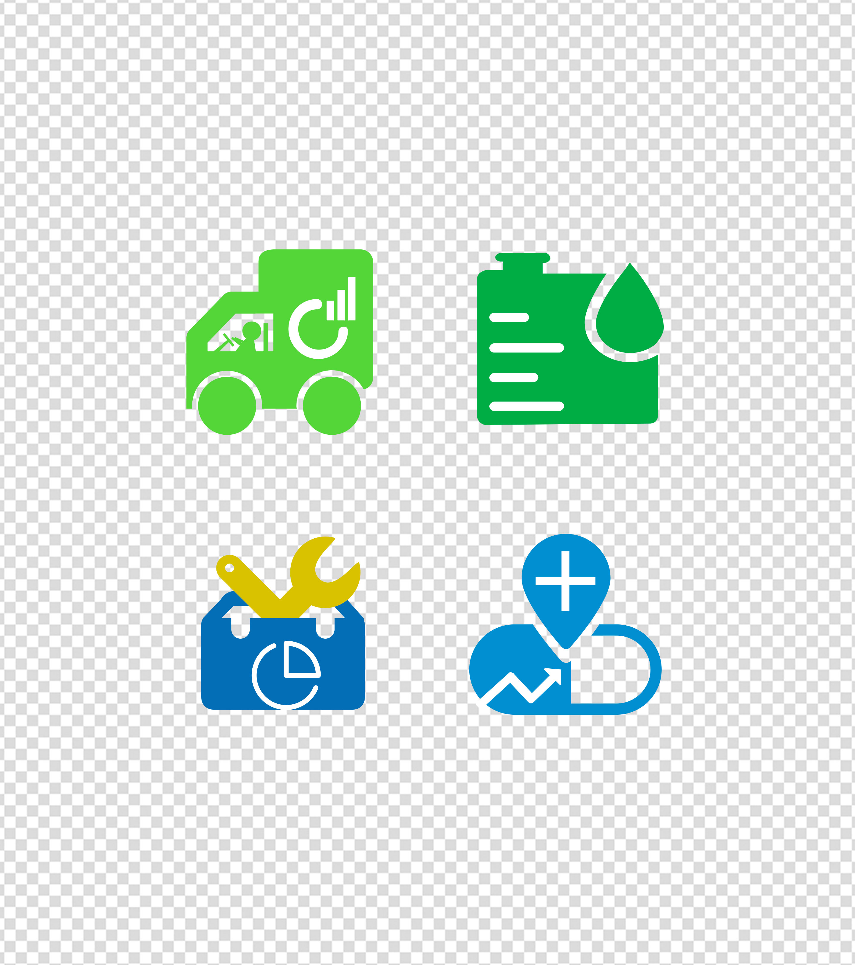 简约扁平风统计类UI图标