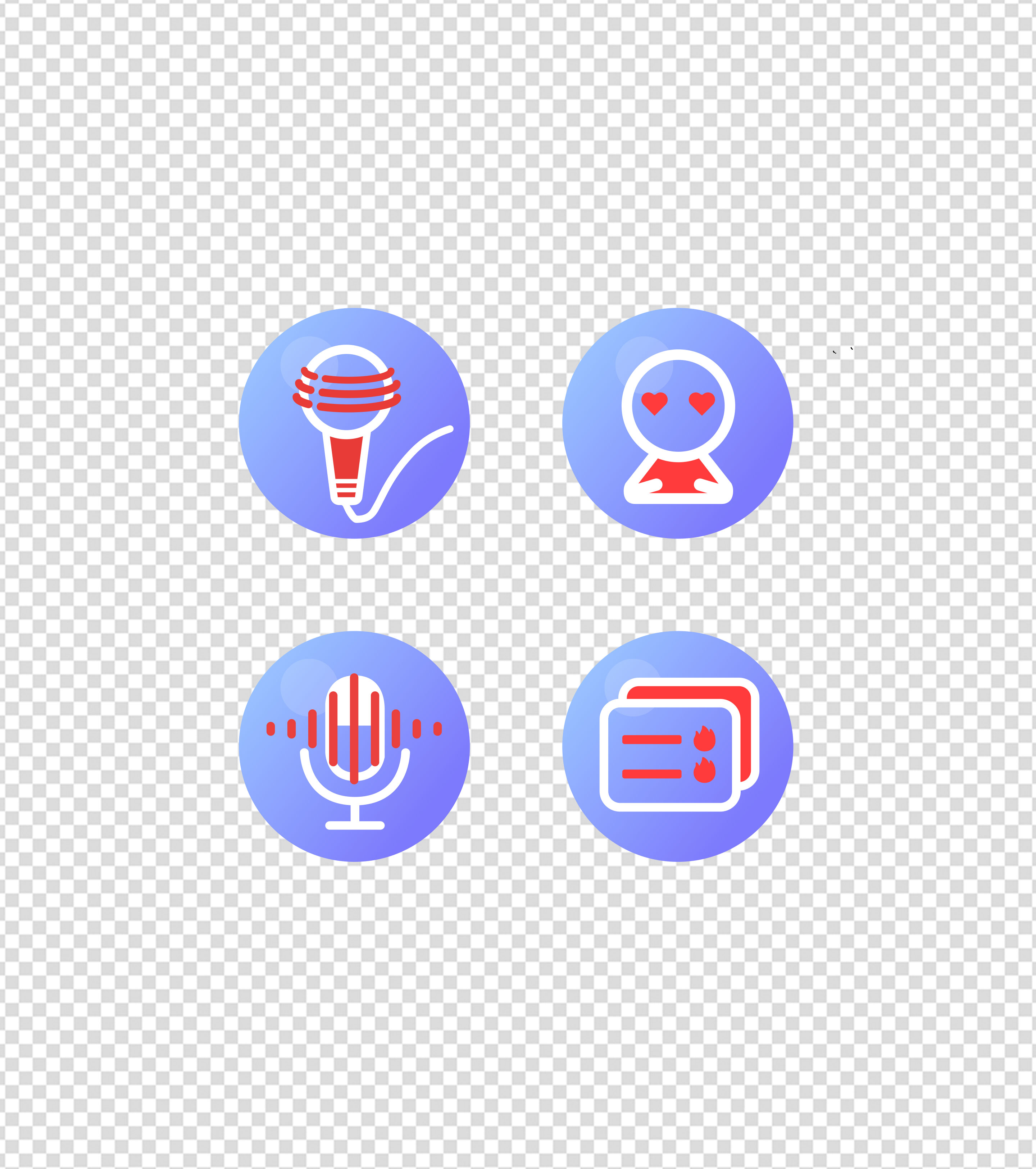 简约音乐应用UI图标