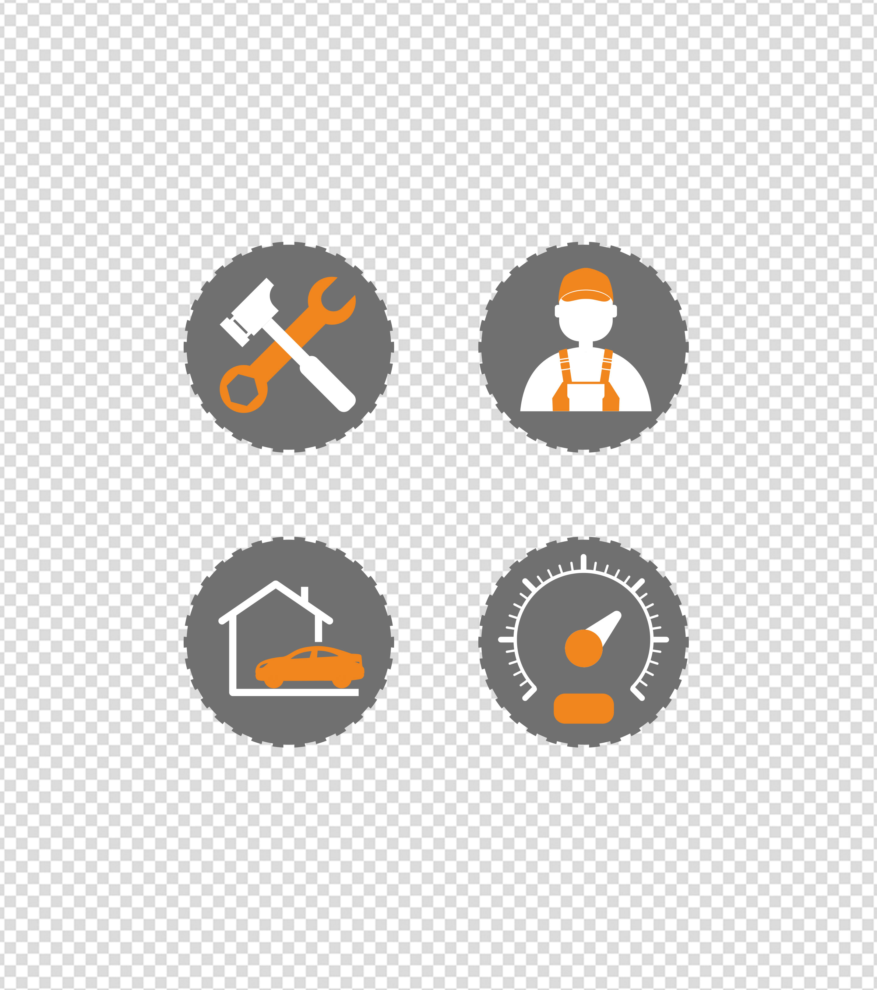 深色车间维护修理UI图标